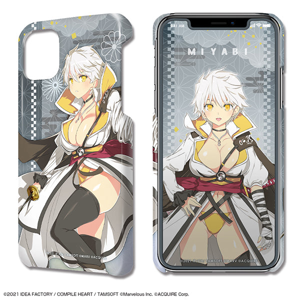 『閃乱忍忍忍者大戦ネプテューヌ -少女達の響艶-』デザジャケット iPhone 12 miniケース&保護シート デザイン08(雅緋)